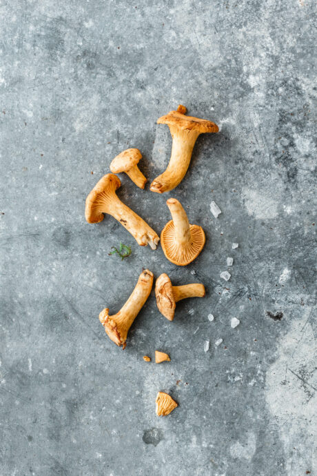 Veganes Risotto mit Pfifferlingen