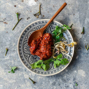 Feurige rote Thai-Curry-Paste