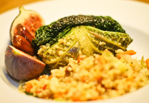 Orientalische Wirsing-Rouladen