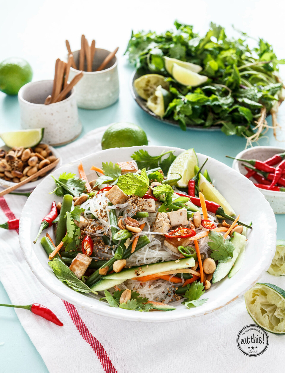 Last-Minute Silvester-Glasnudelsalat