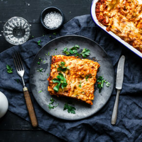Die perfekte vegane Lasagne Bolognese