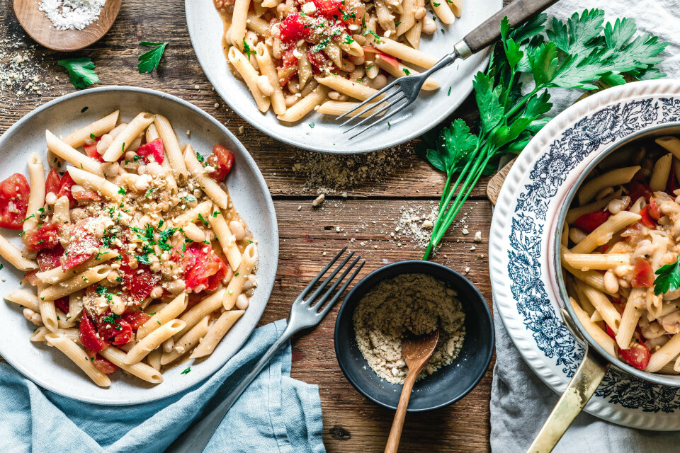 Penne con Fagioli Bianchi
