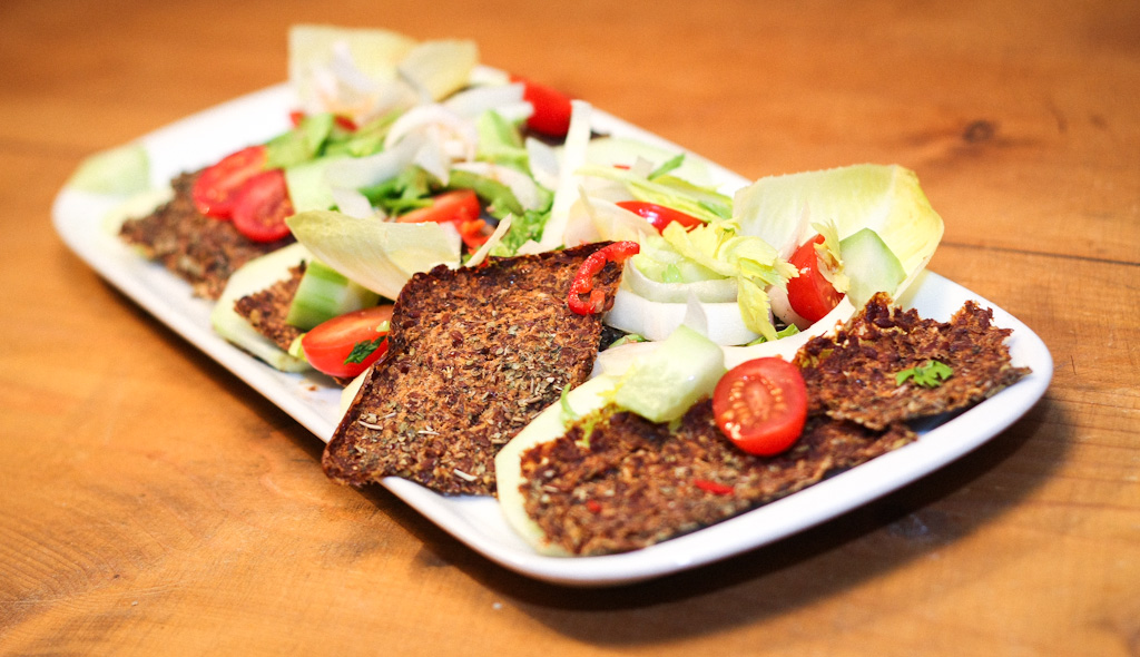 Crunchy Leinsamen-Cracker