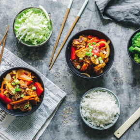 Seitan süß-sauer – eine vegane Proteinbombe