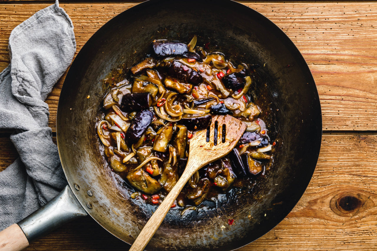 Geschmorte Szechuan-Auberginen – Yu Xiang Qie Zi