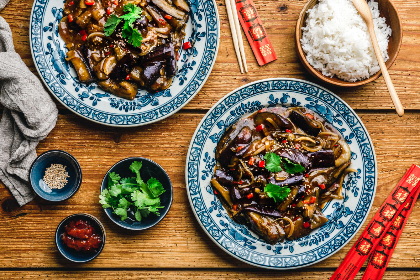 Geschmorte Szechuan-Auberginen – Yu Xiang Qie Zi