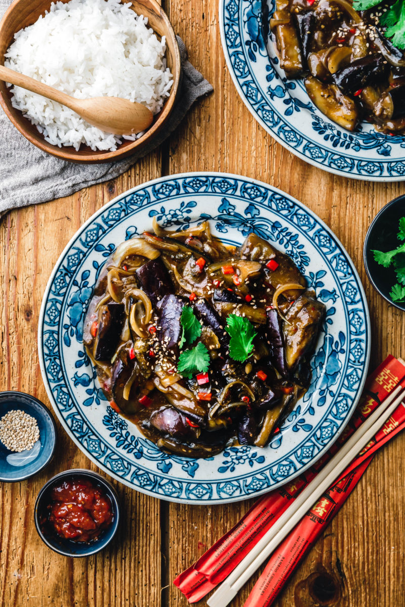 Geschmorte Szechuan-Auberginen – Yu Xiang Qie Zi