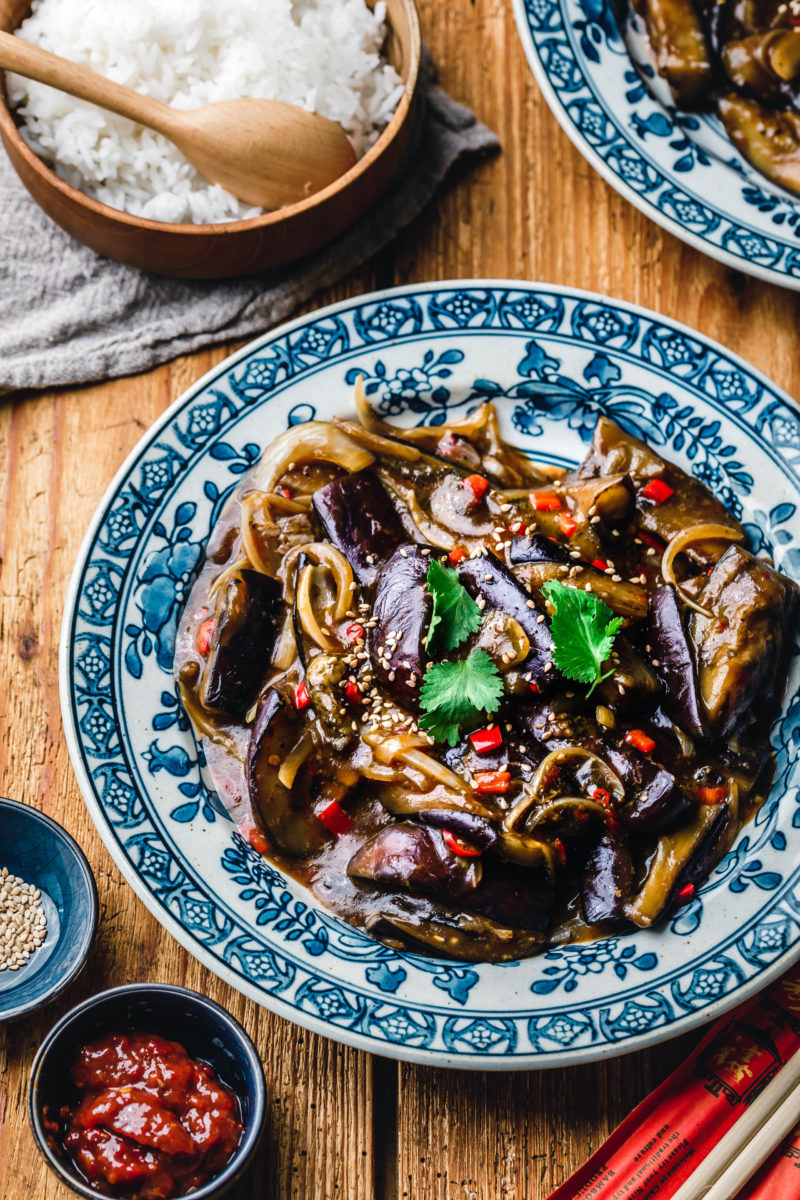 Geschmorte Szechuan-Auberginen – Yu Xiang Qie Zi