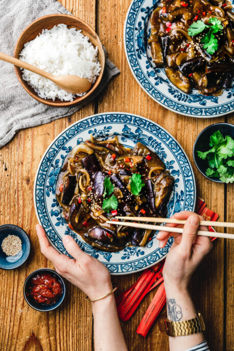 Geschmorte Szechuan-Auberginen – Yu Xiang Qie Zi