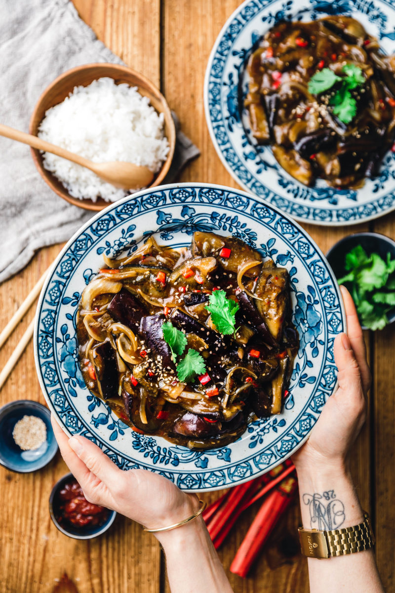 Geschmorte Szechuan-Auberginen – Yu Xiang Qie Zi