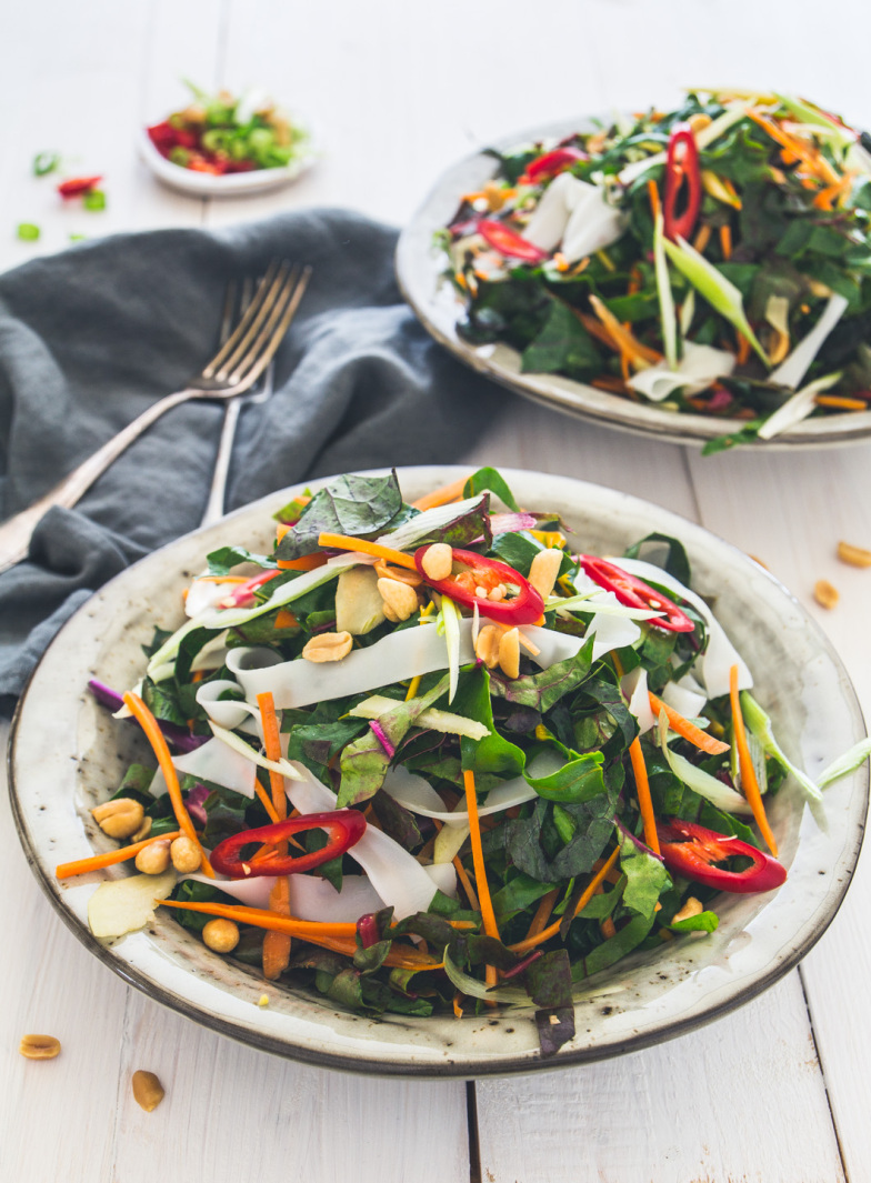 Pad Thai Salat mit Mangold-2