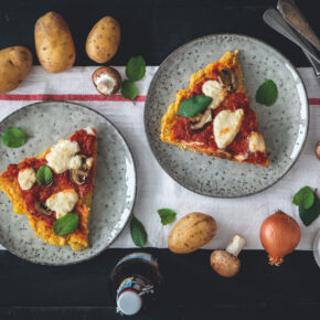Glutenfreie Pizza mit Kartoffel-Crust