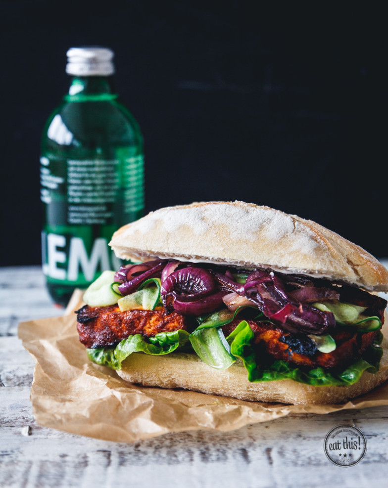 Barbecue Tofu Sandwich