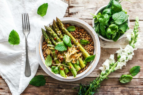 Alblinsen-Spargel-Salat