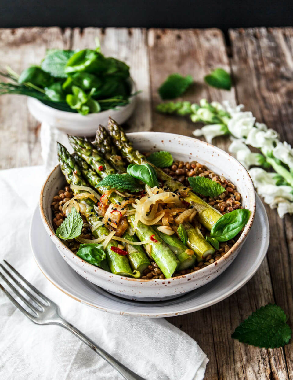 Alblinsen-Spargel-Salat