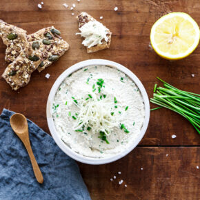 Veganer Cashew-Frischkäse mit Meerrettich