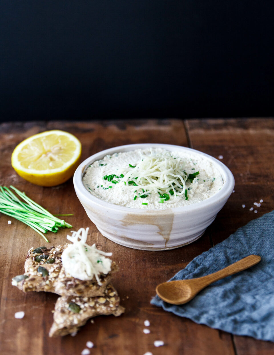 Veganer Cashew-Frischkäse mit Meerrettich
