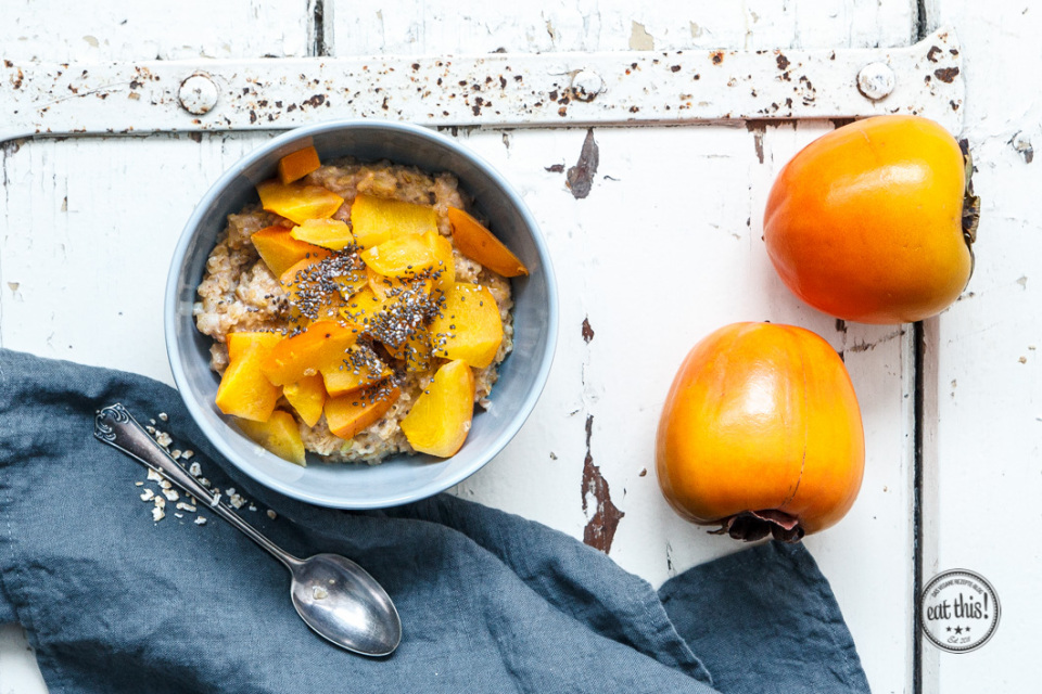 Porridge mit herbstlichem Kaki-Kompott-5