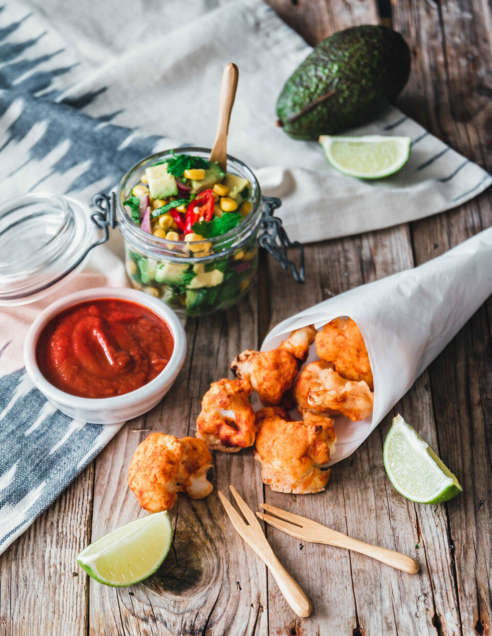 Gebackene Barbecue-Blumenkohl-Bites