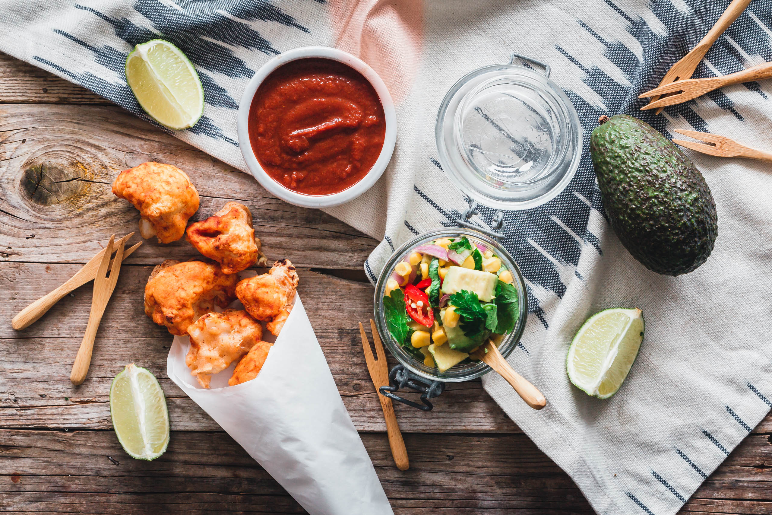 Gebackene Barbecue-Blumenkohl-Bites