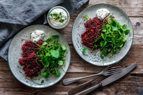 Rote Bete Puffer & Winterportulak