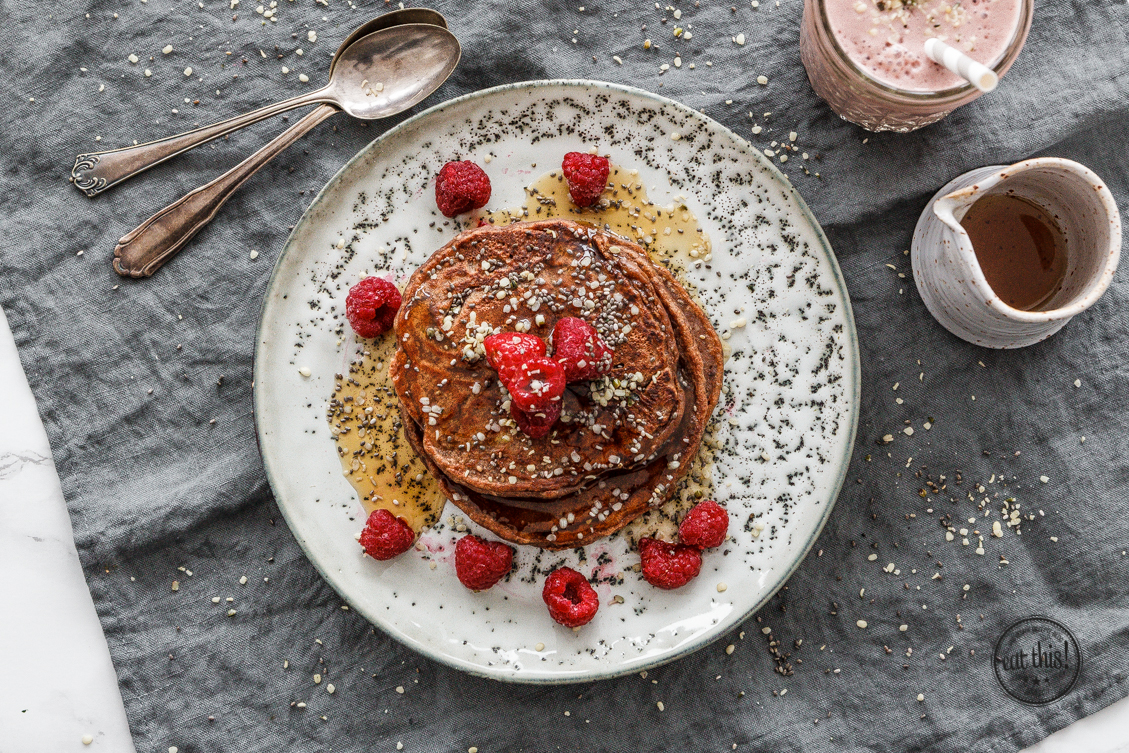 15 Minuten Superfood Pancakes mit Berlin Organics