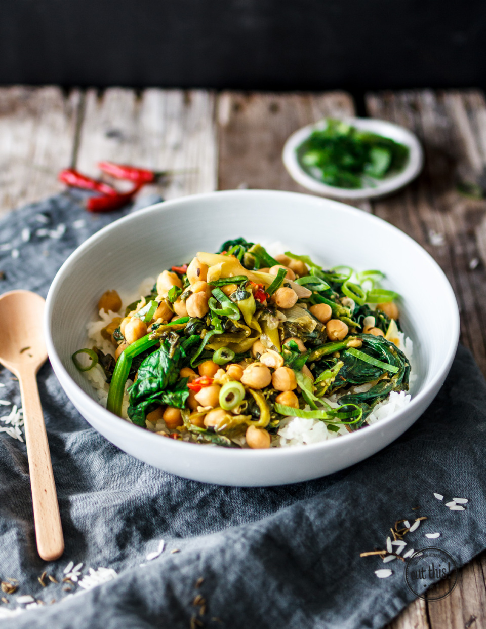 Spinat-Kichererbsen-Curry mit Kapern-2