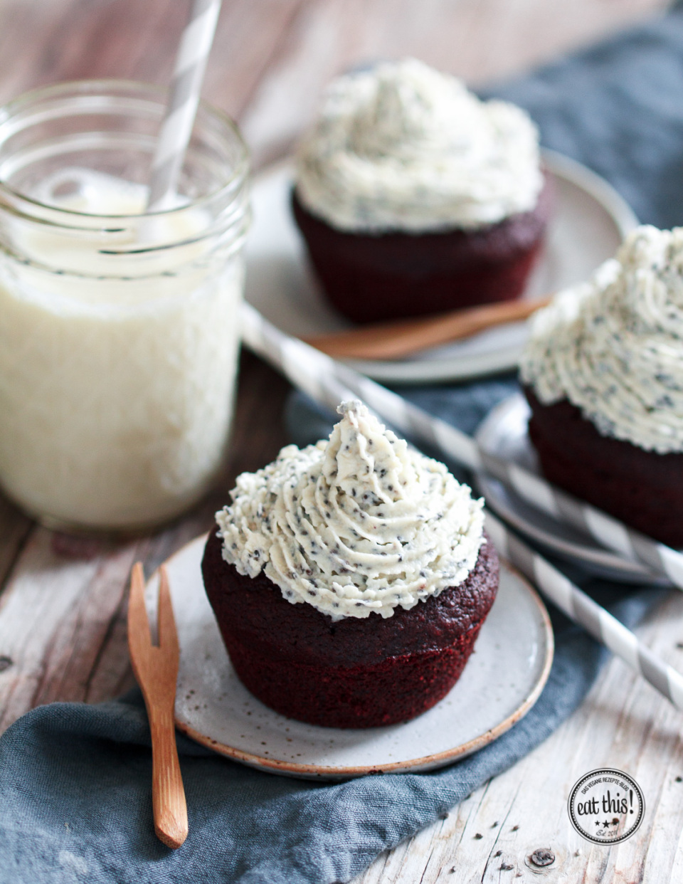 Rote Bete-Schoko-Cupcakes