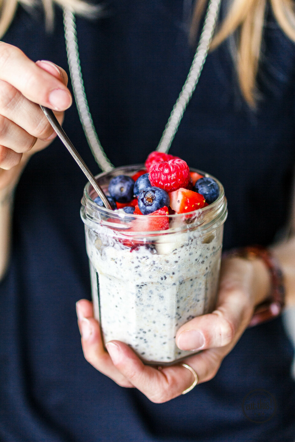Overnight Oats mit Beeren-12