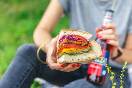 Grilled Veggie Picknick-Sandwich