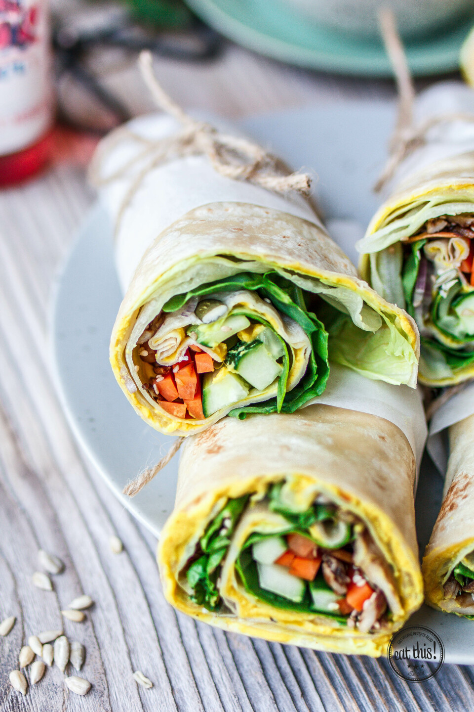 Hummus-Wrap – der perfekte Lunch-Snack!
