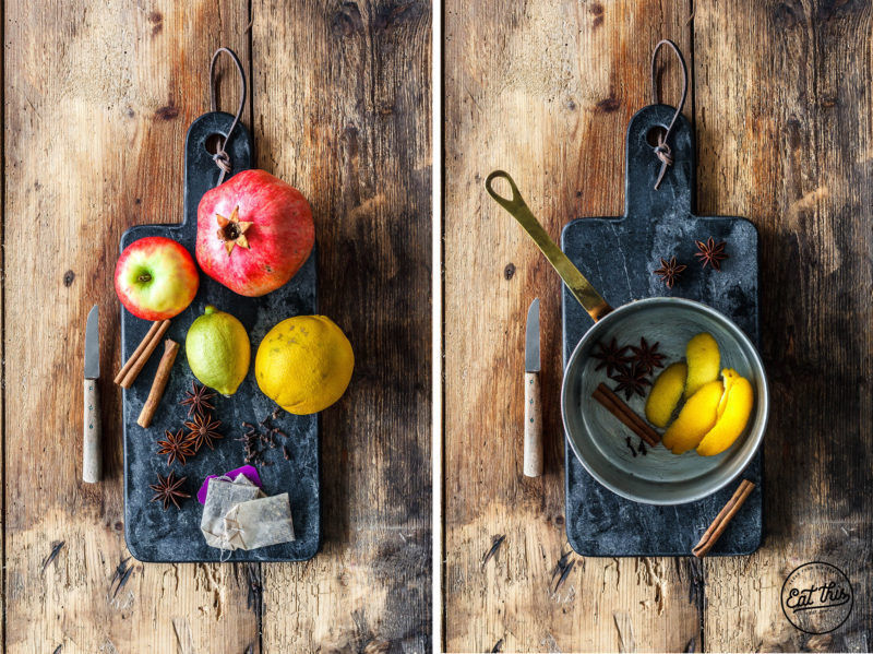 Heißer Früchtepunsch mit Cranberry & Aronia