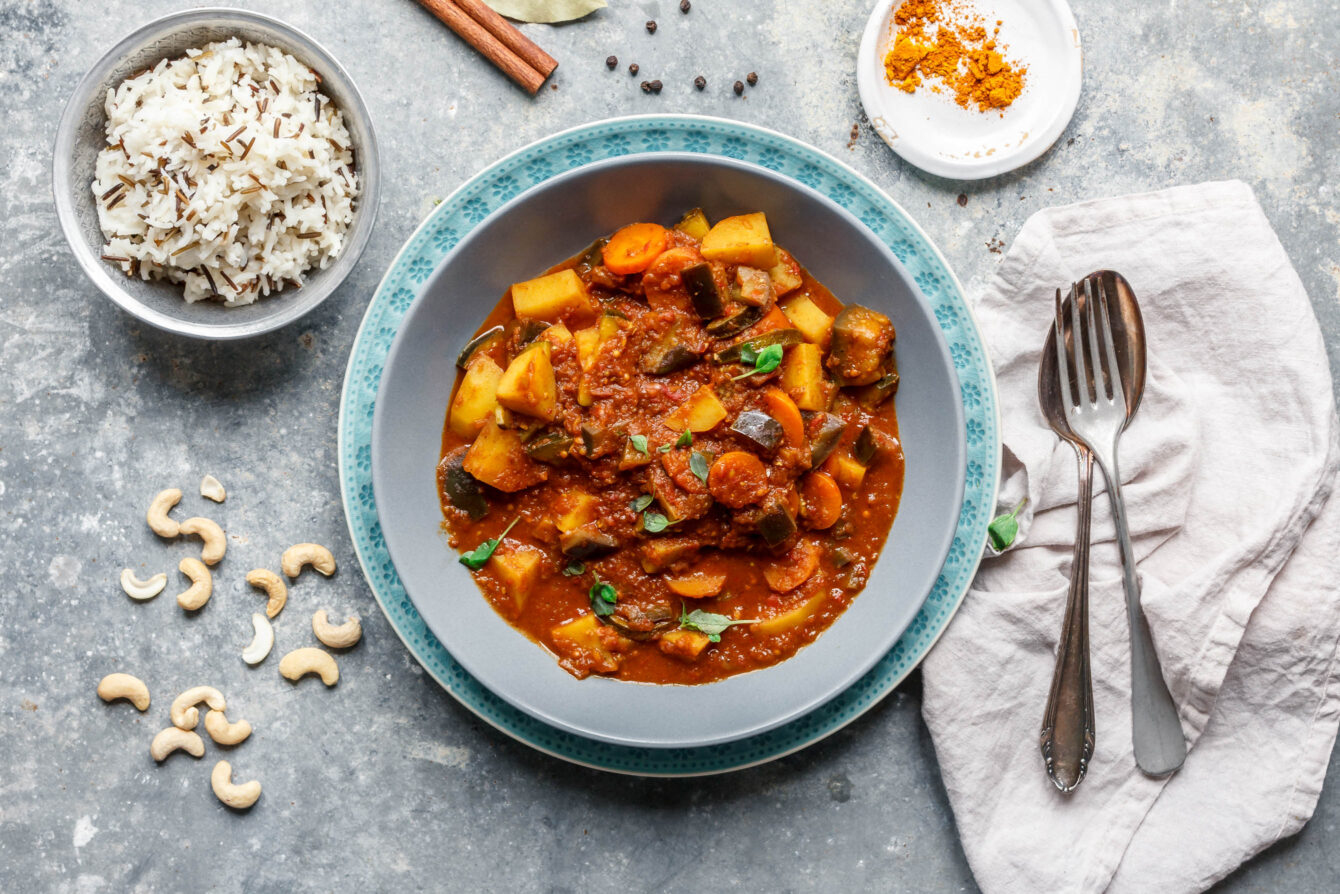 Kaschmir Curry mit Cashews & Garam Masala