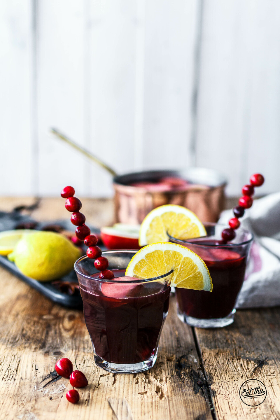 Heißer Früchtepunsch mit Cranberry & Aronia