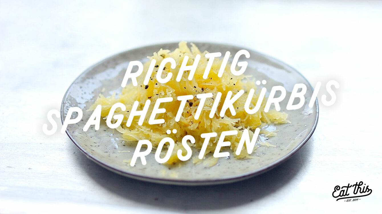 Richtig Spaghettikürbis rösten