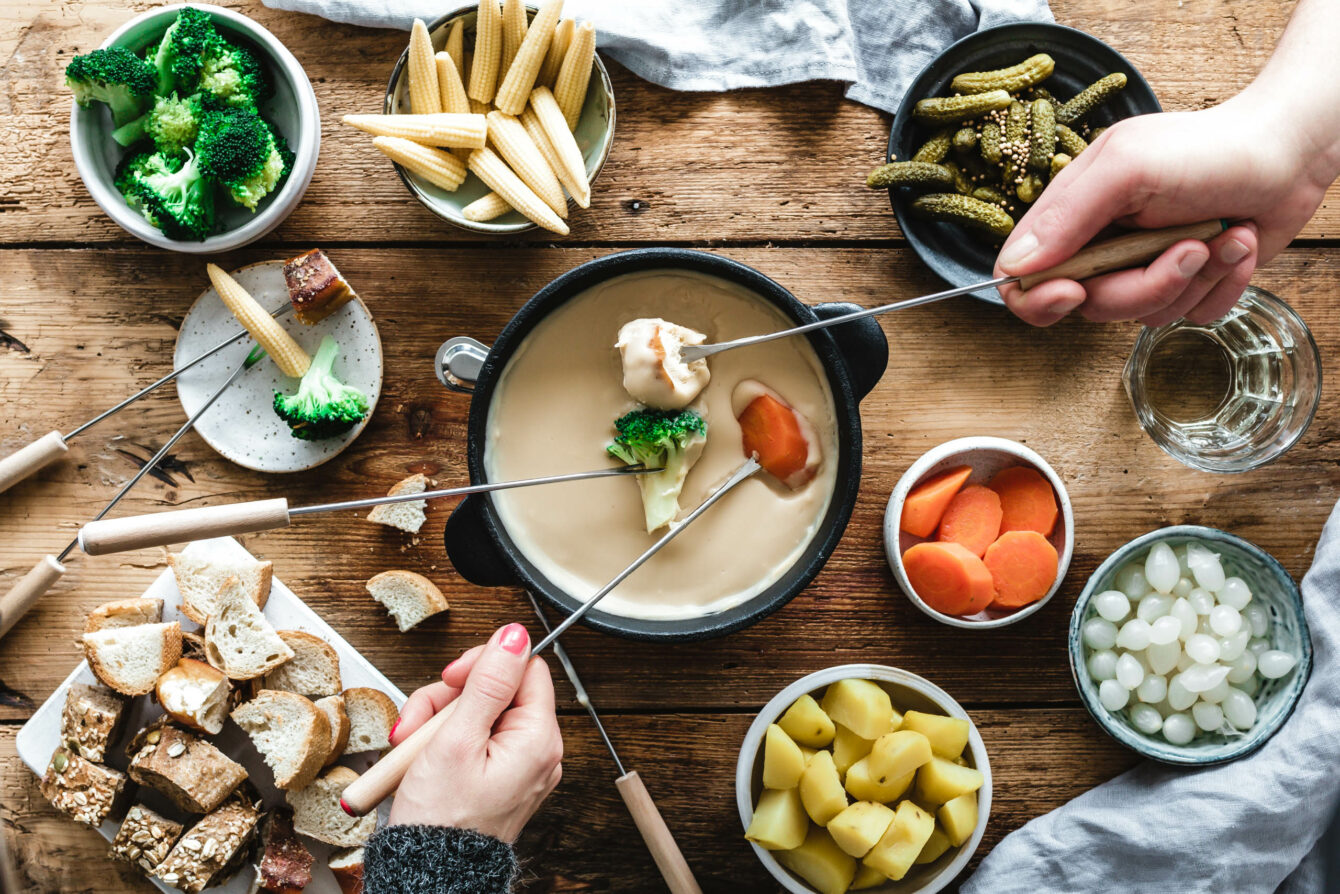 Veganes Käsefondue von Eat this