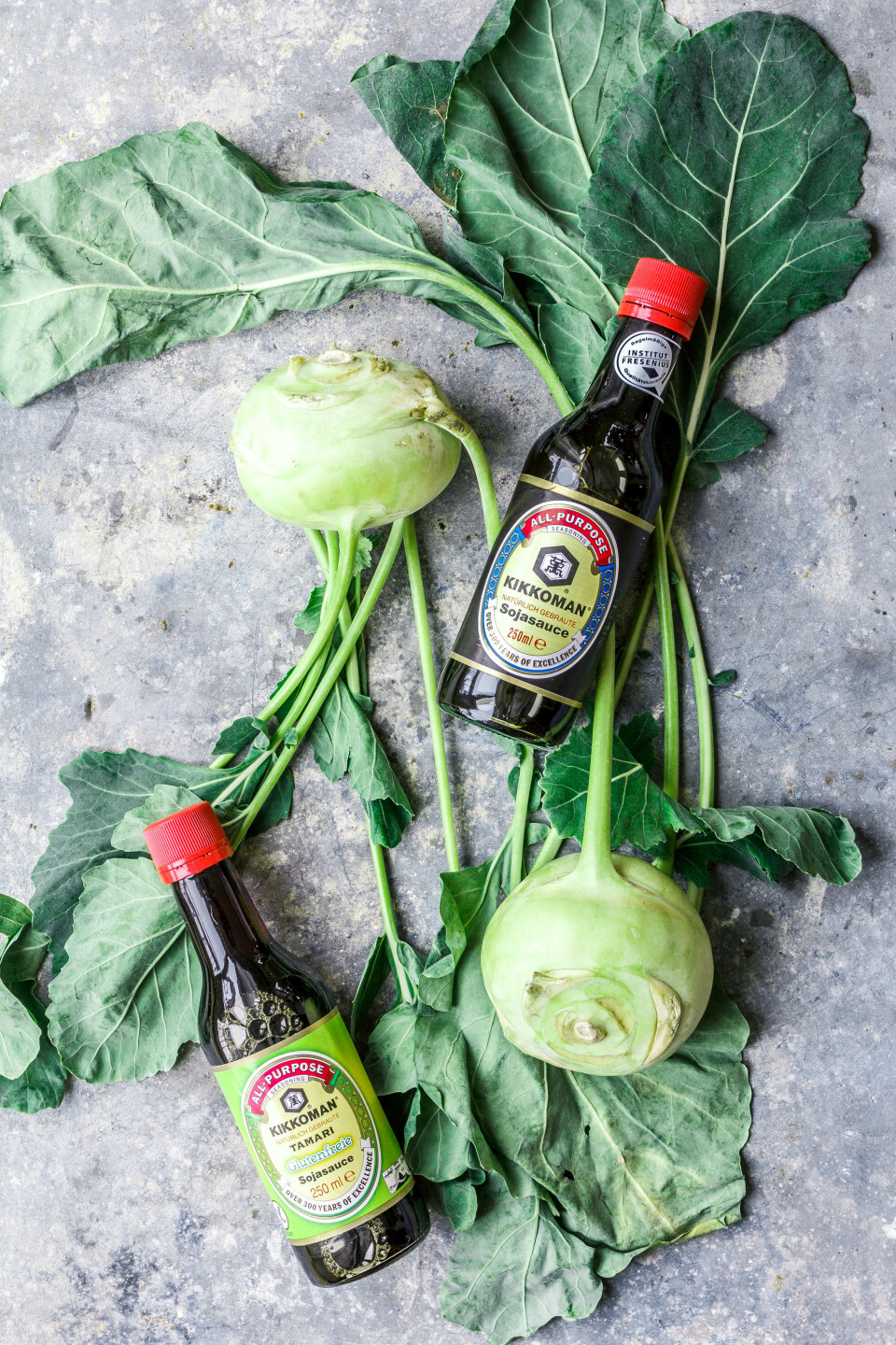 Grünes Kohlrabischnitzel-Sandwich