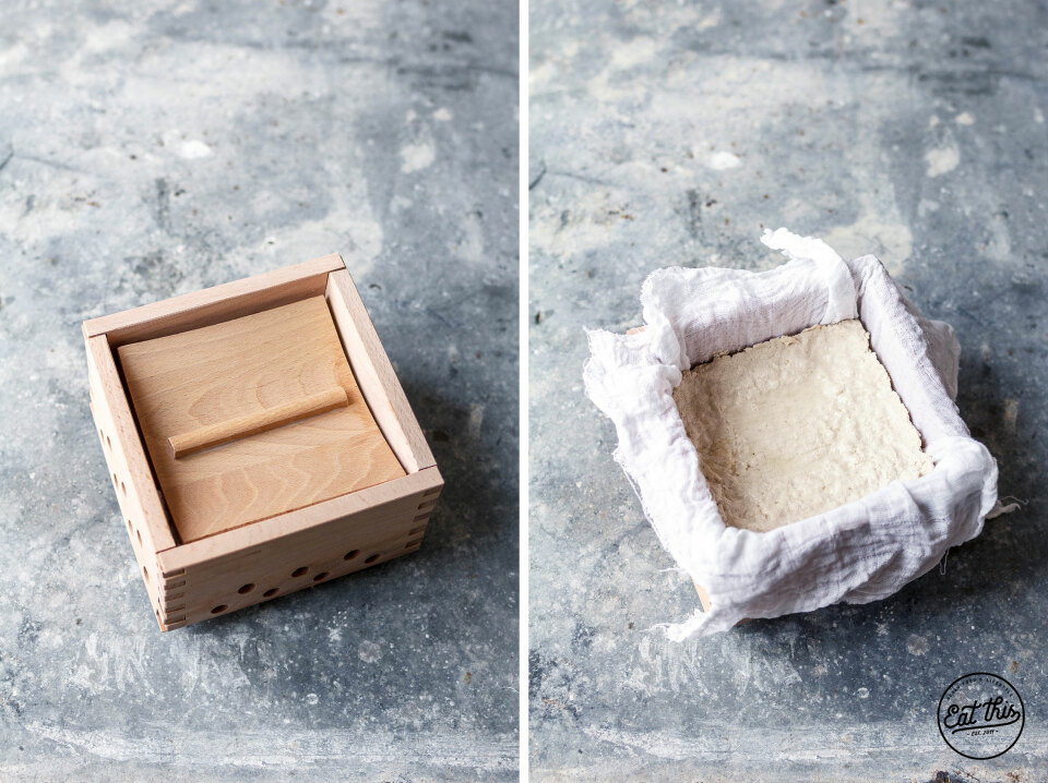 Tofu selber machen - Fertiger, selbstgemachter Tofu