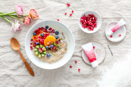 Amaranth-Wohlfühlporridge & die Granatapfelserie von Weleda