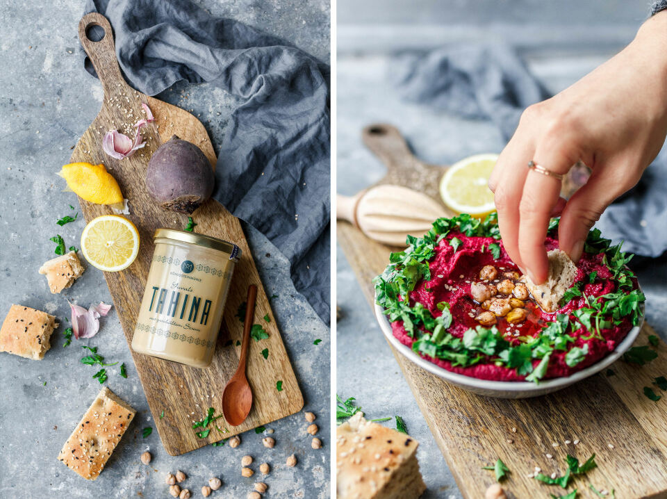 Hummus mit gerösteter Roter Bete