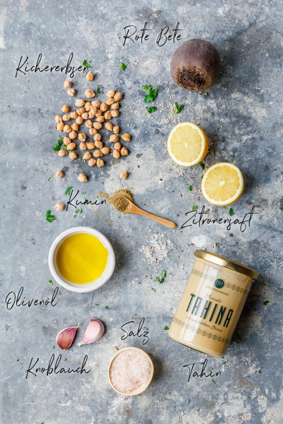 Hummus mit gerösteter Roter Bete