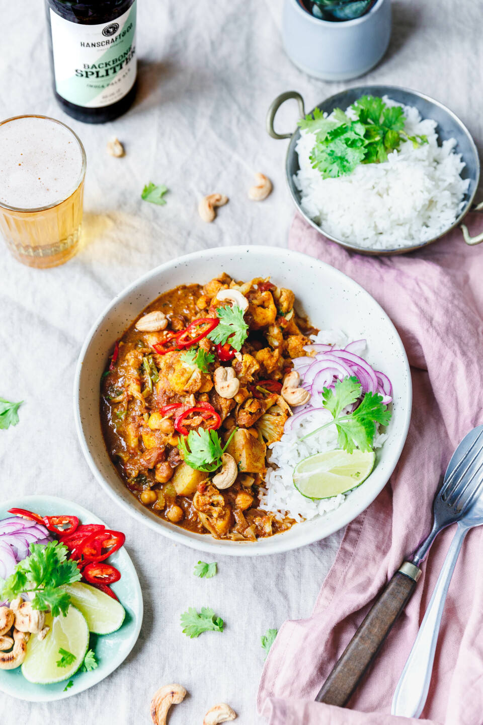Aloo Gobi – Blumenkohl-Curry mit Kartoffeln & Kichererbsen