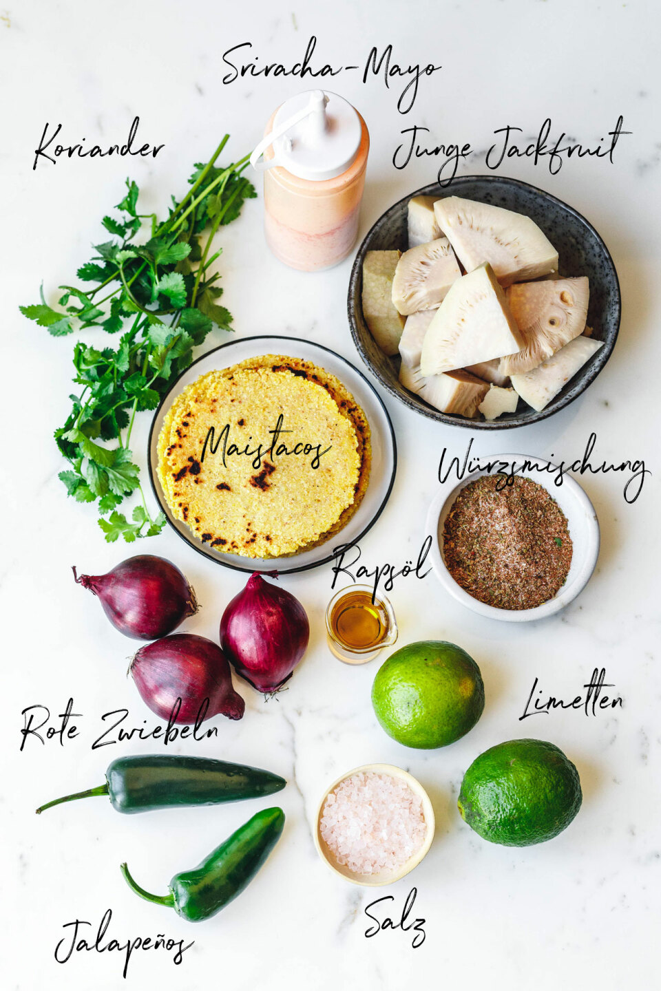 Vegane Jackfruit Tacos mit Quick Pickles