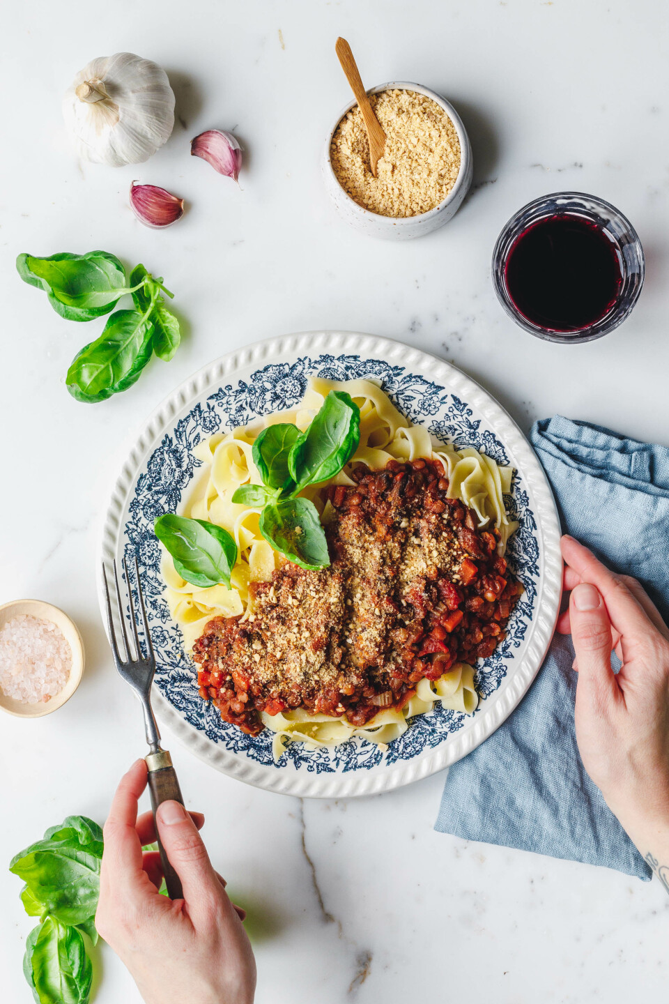 Perfekte vegane Linsenbolognese
