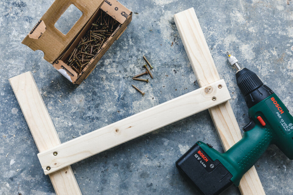 Kanthölzer verschrauben • Wie wir uns eine Pflanzleiter bauen