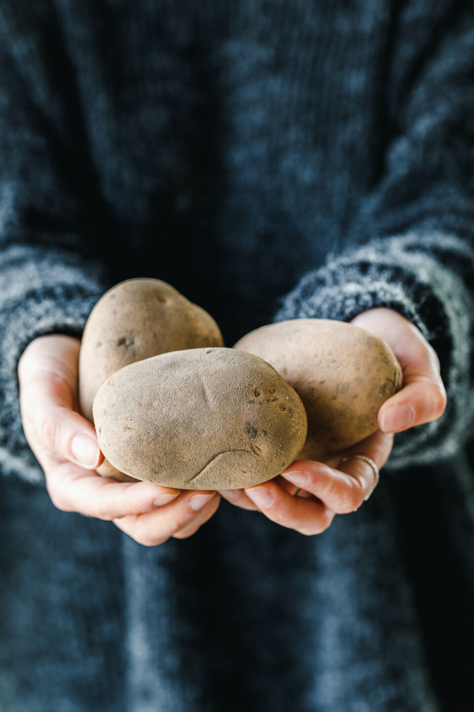 Kartoffeln in Händen