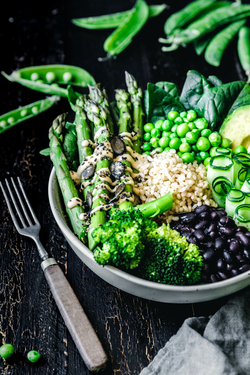 Super-grüne Good Life Frühlingsbowl