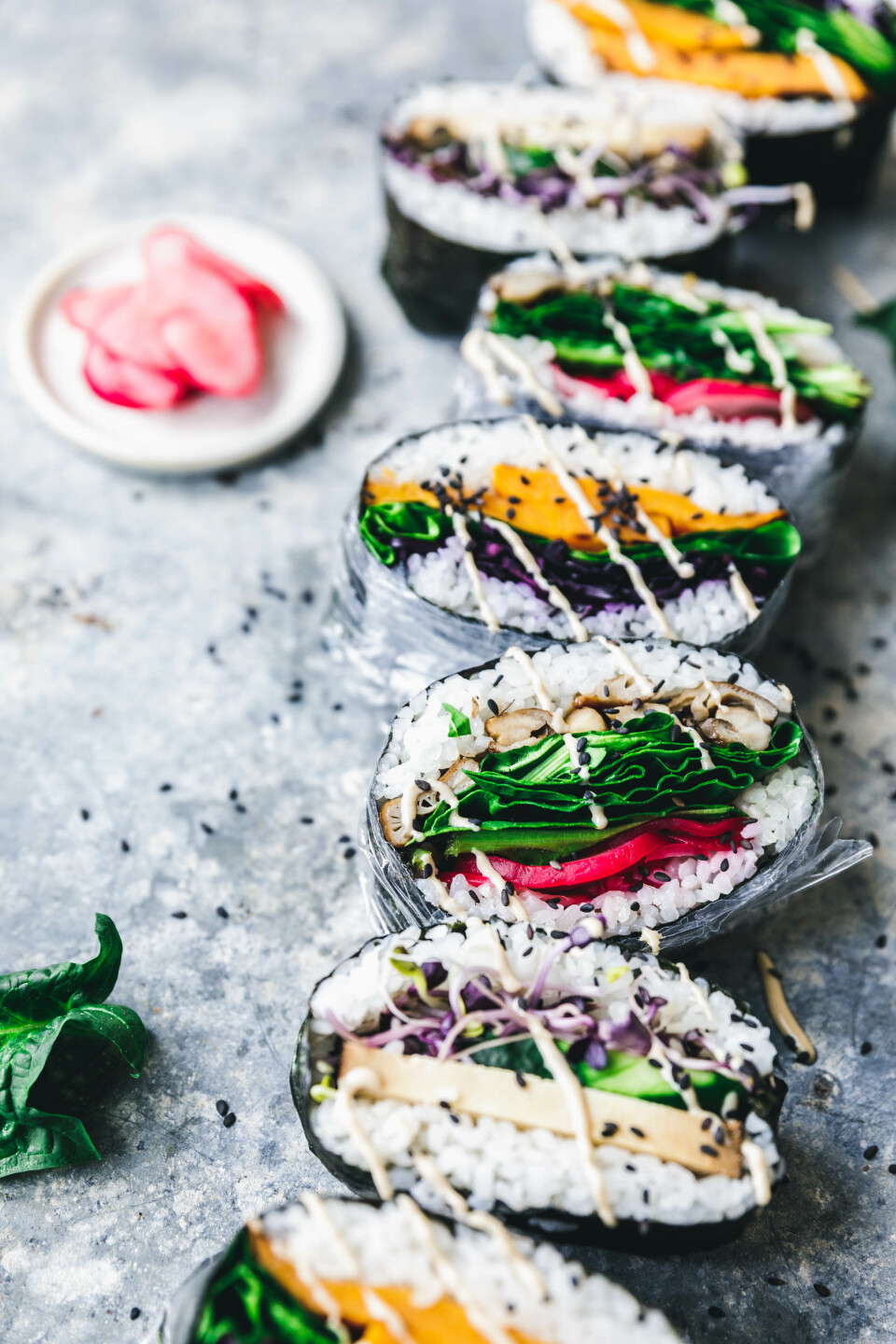 Vegane Sushi-Sandwiches - japanische Onigirazu