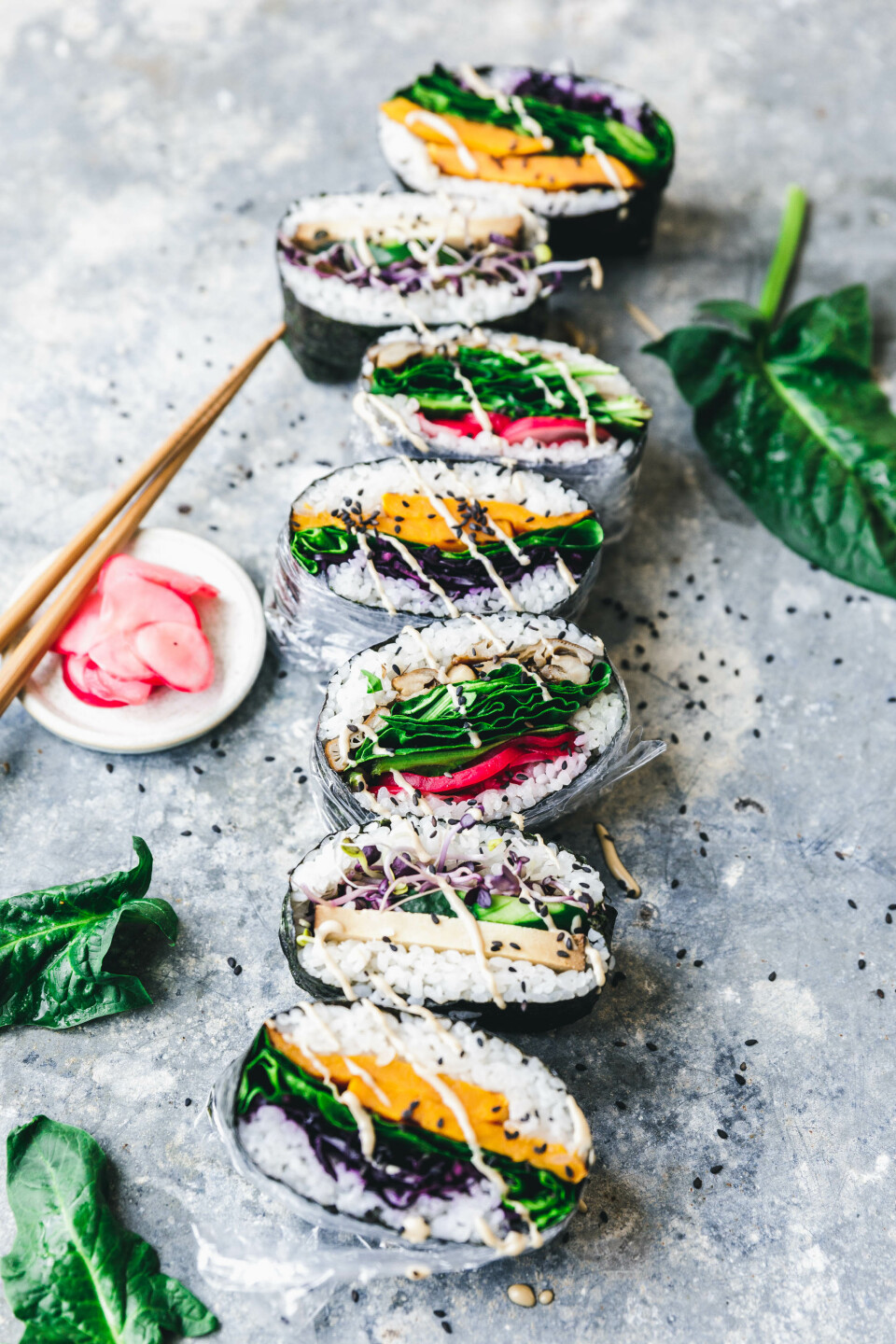 Vegane Sushi-Sandwiches - japanische Onigirazu