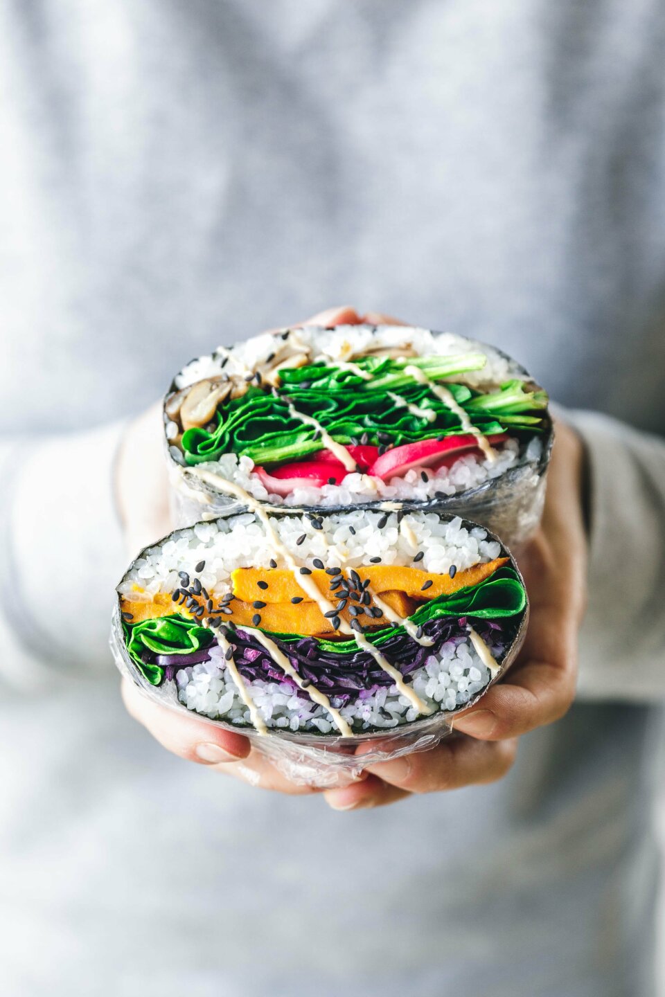 Vegane Sushi-Sandwiches - japanische Onigirazu